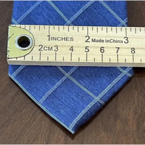 Michael Michael Kors Blue 59% Silk 41% Viscose Men’s Neck Tie Made In China - Picture 4 of 9